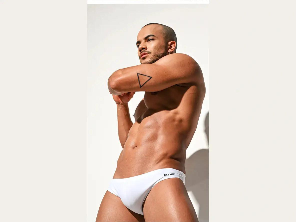 Gay Swim Briefs | DESMIIT Solid Sexy Swim Briefs