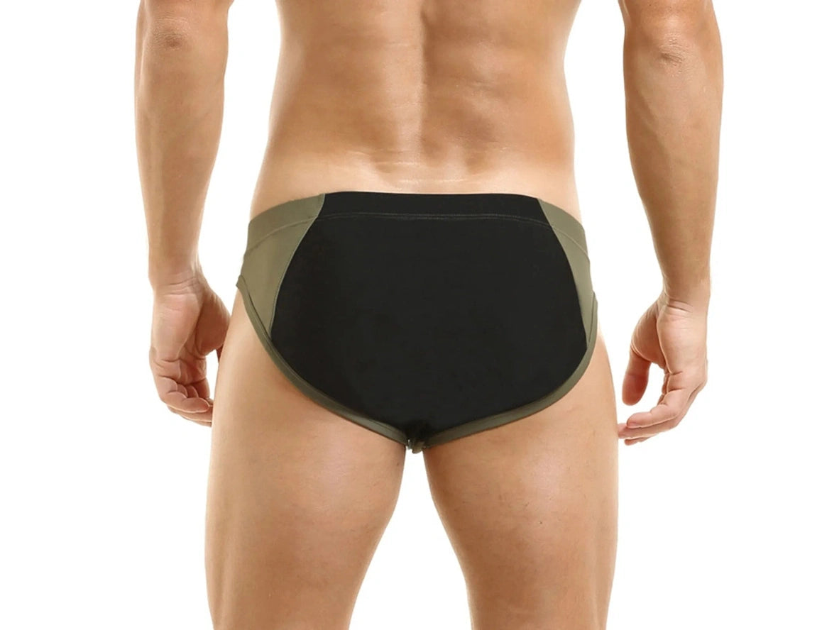 Gay Swim Briefs | Front Zipper Access Swim Briefs