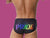 Gay Swim Briefs | LGBTQ+ Pride Pushup Pad Black Swim Briefs