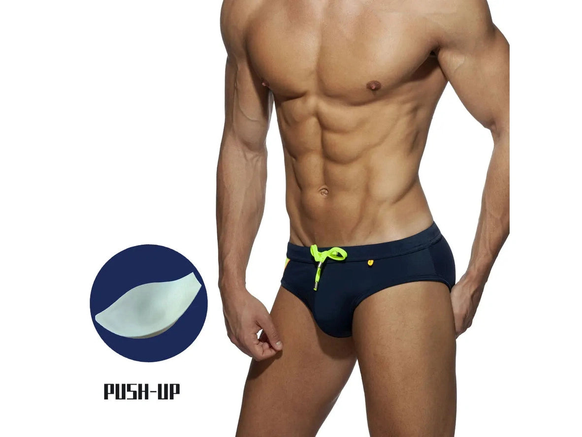 Gay Swim Briefs | Lifeguard Padded Push-Up Swim Briefs