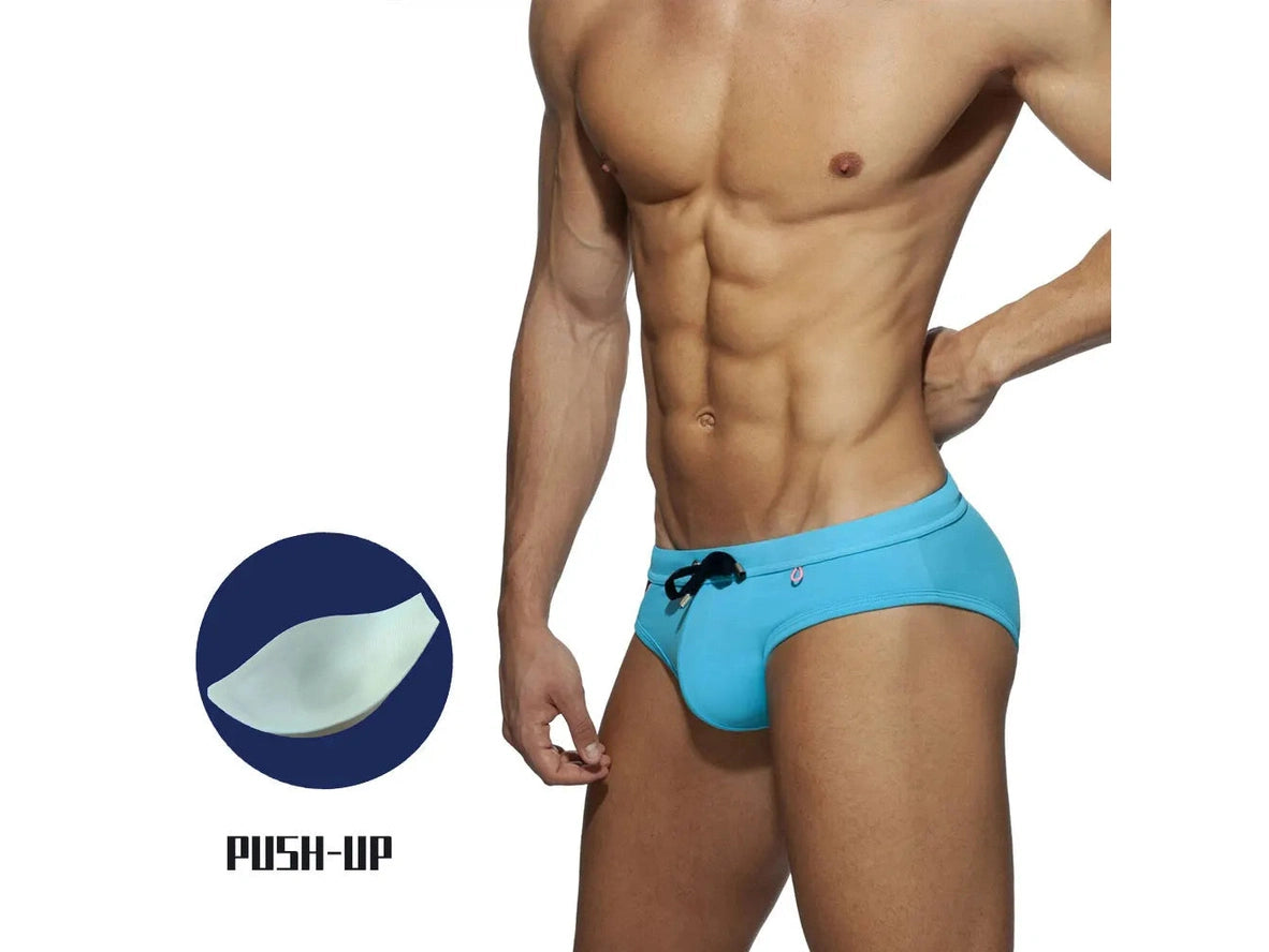 Gay Swim Briefs | Lifeguard Padded Push-Up Swim Briefs