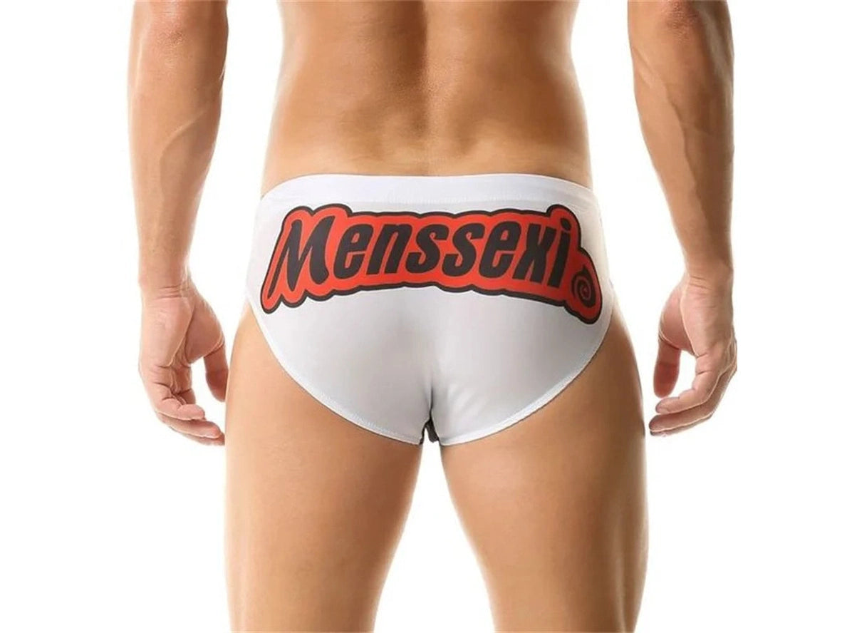 Gay Swim Briefs | MENSSEXI Color Block Fun Swim Briefs