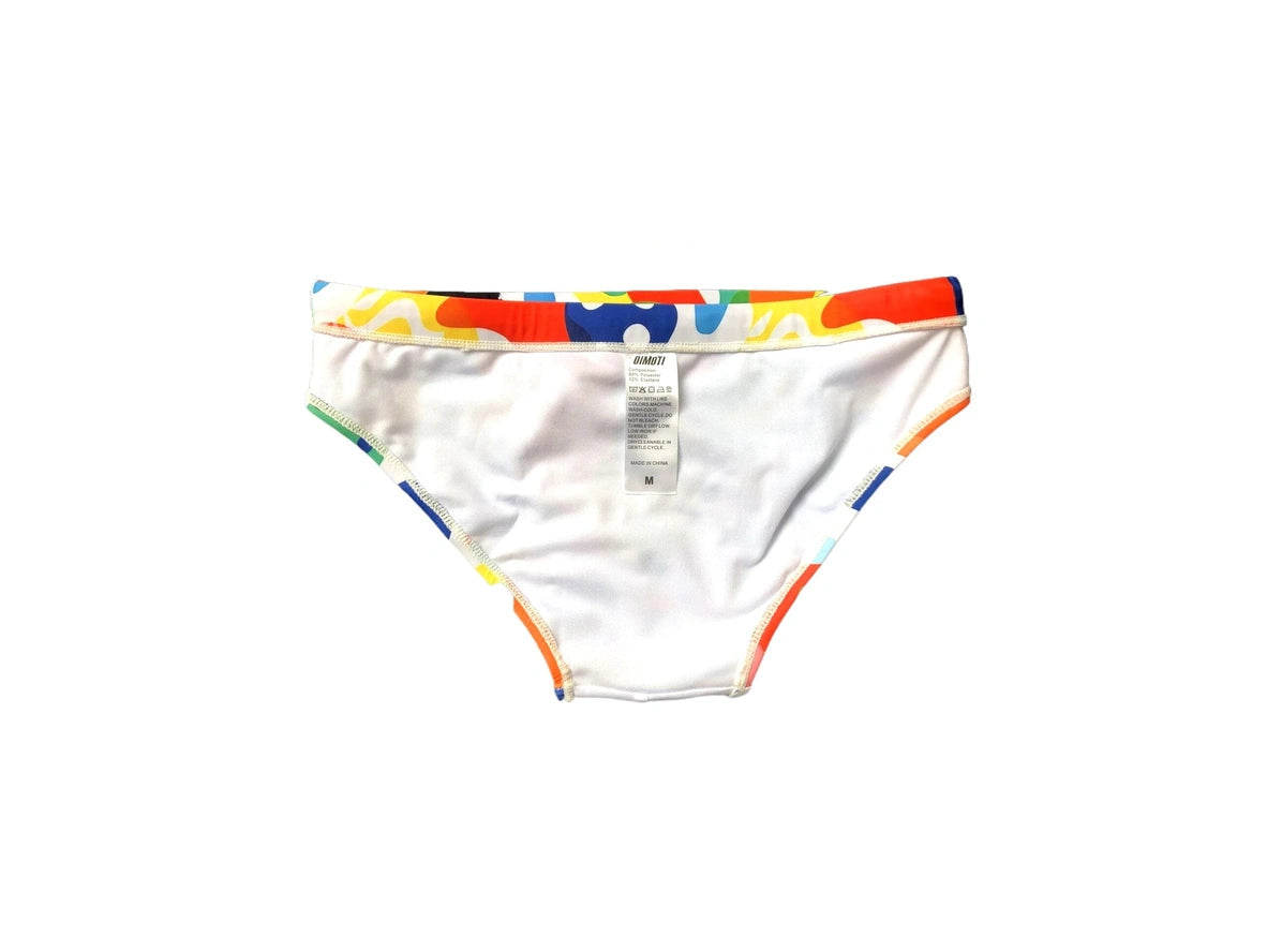 Gay Swim Briefs | OIMOTI Colorful Swim Briefs