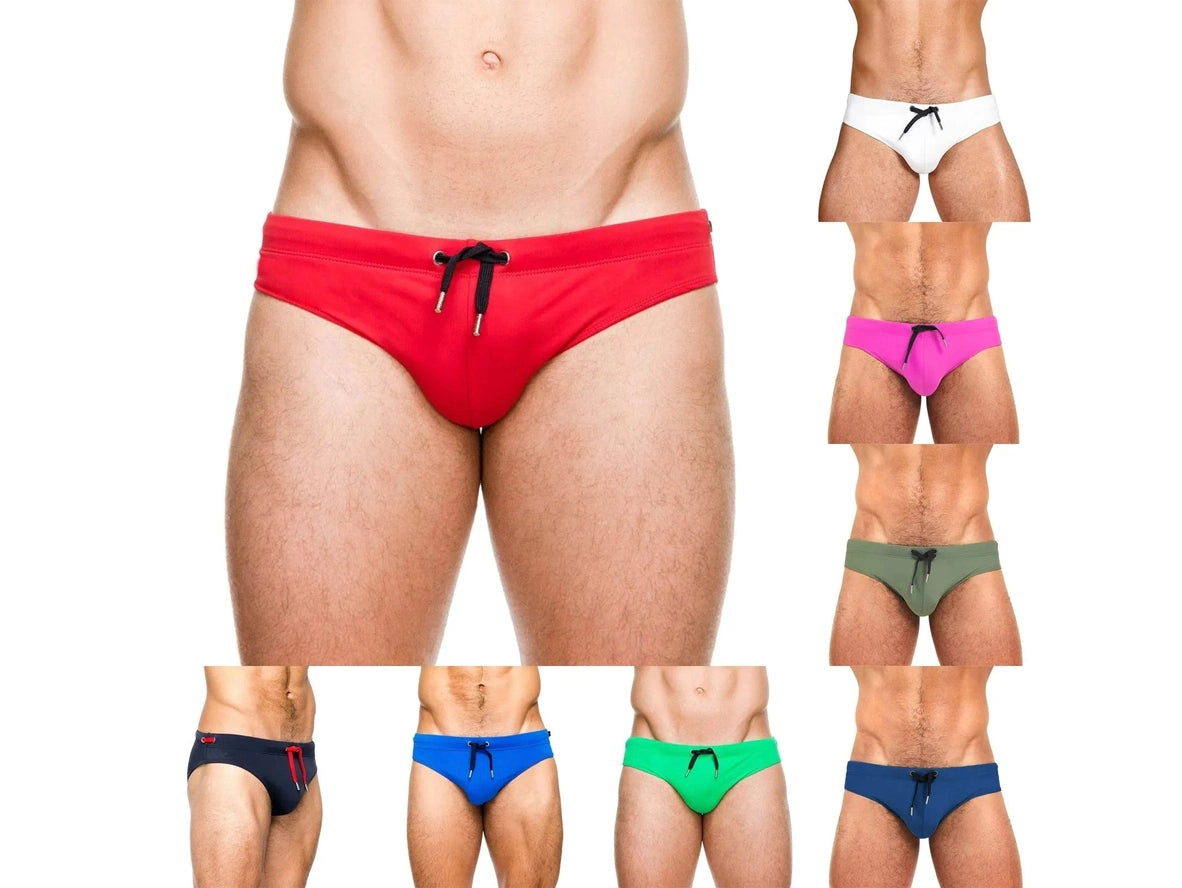 Gay Swim Briefs | Pure Color Swim Briefs