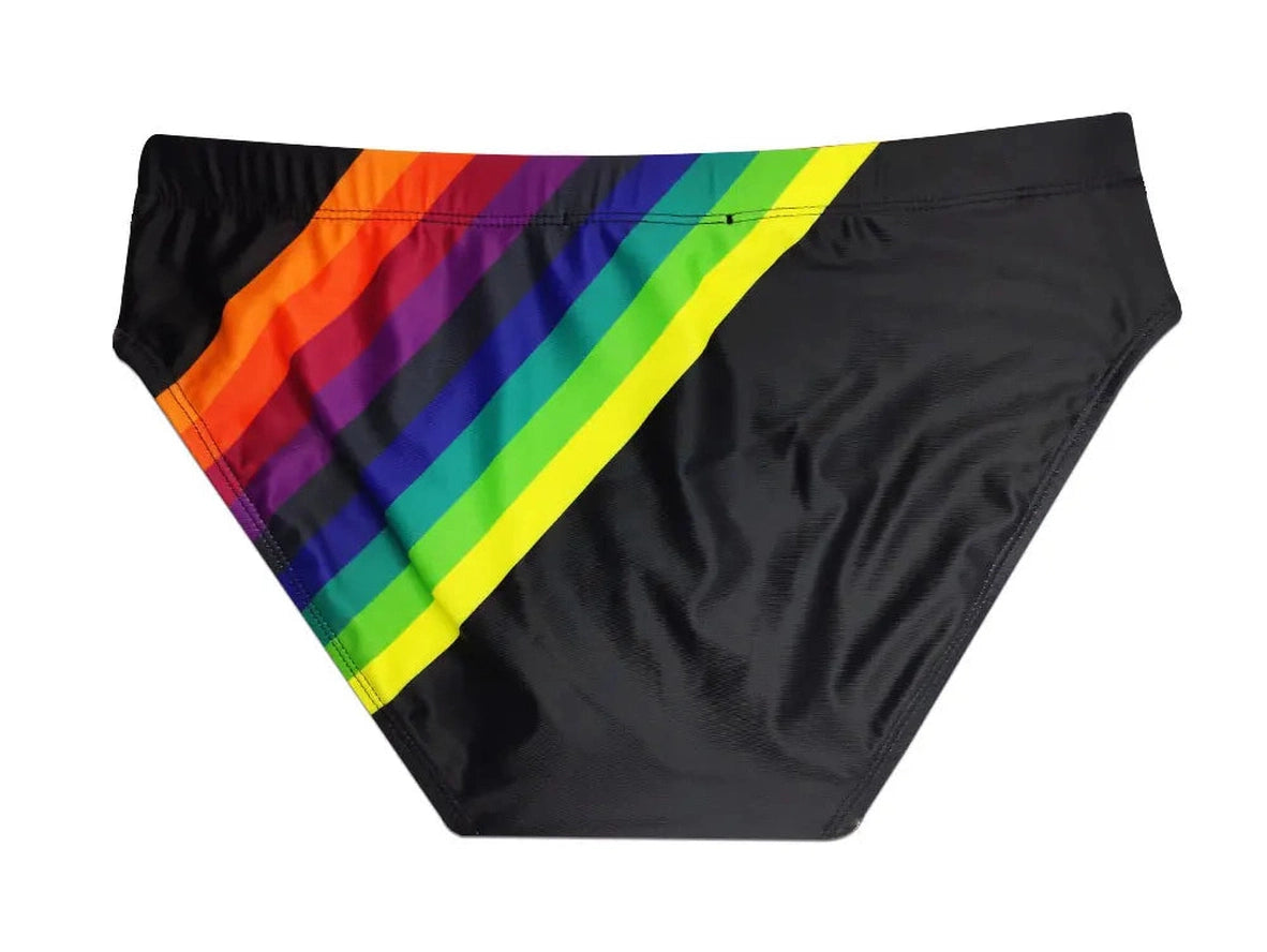 Gay Swim Briefs | Rainbow Pride Swim Briefs