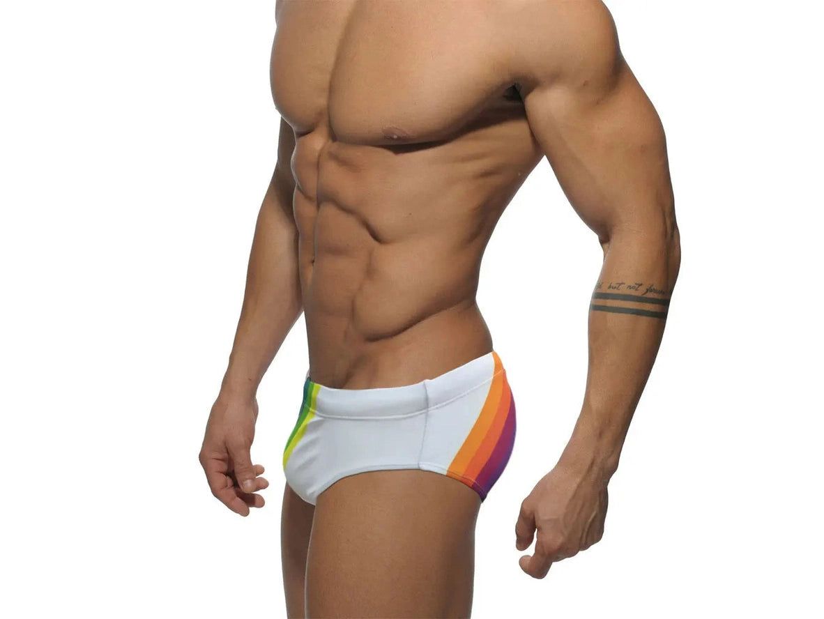 Gay Swim Briefs | Rainbow Pride Swim Briefs