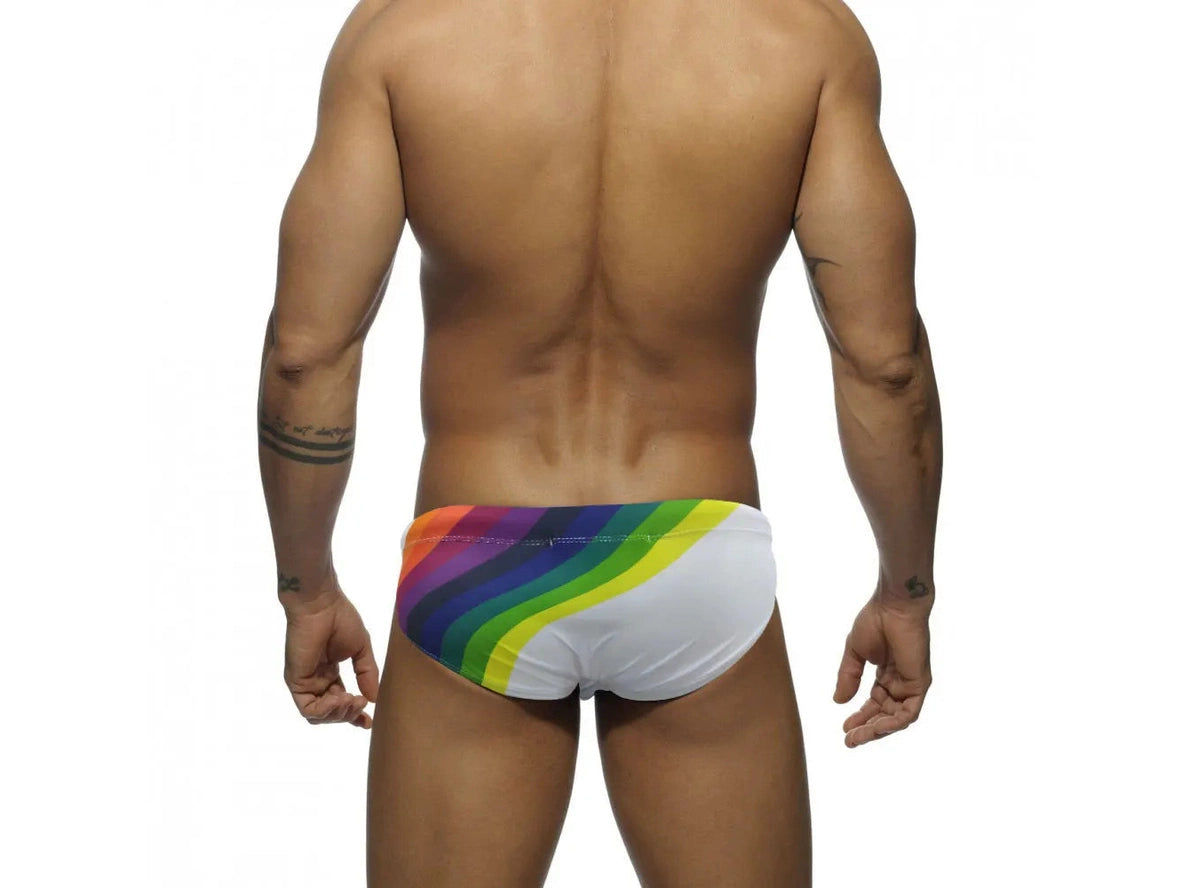 Gay Swim Briefs | Rainbow Pride Swim Briefs