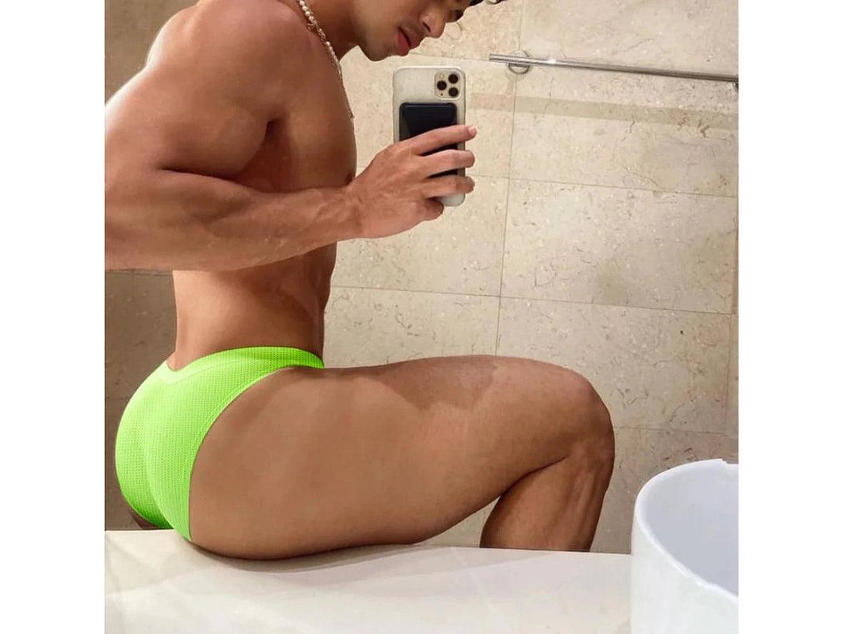 Gay Swim Briefs | Sexy Mesh Translucent Swim Briefs