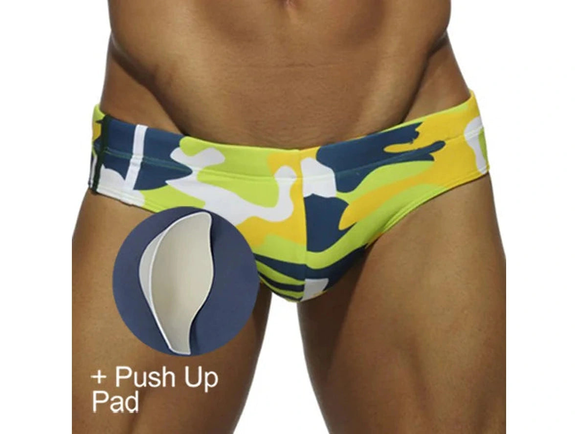 Gay Swim Briefs | UXH Camo Summer Swim Briefs