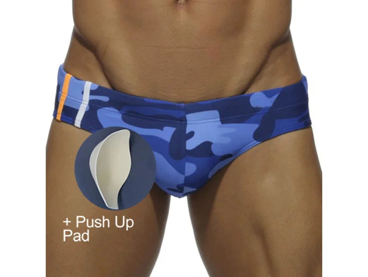 Gay Swim Briefs | UXH Camo Summer Swim Briefs