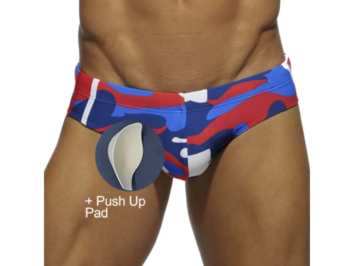 Gay Swim Briefs | UXH Camo Summer Swim Briefs