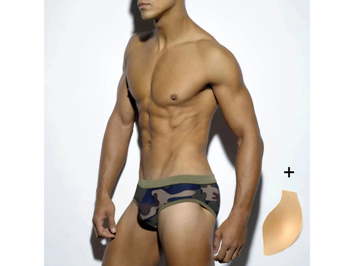 Gay Swim Briefs | UXH Camouflage Swim Briefs