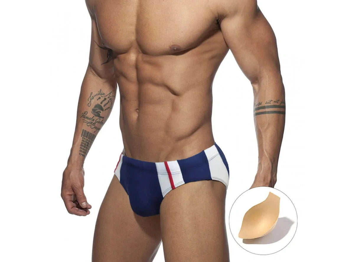 Gay Swim Briefs | UXH Color Matching Sports Swim Briefs