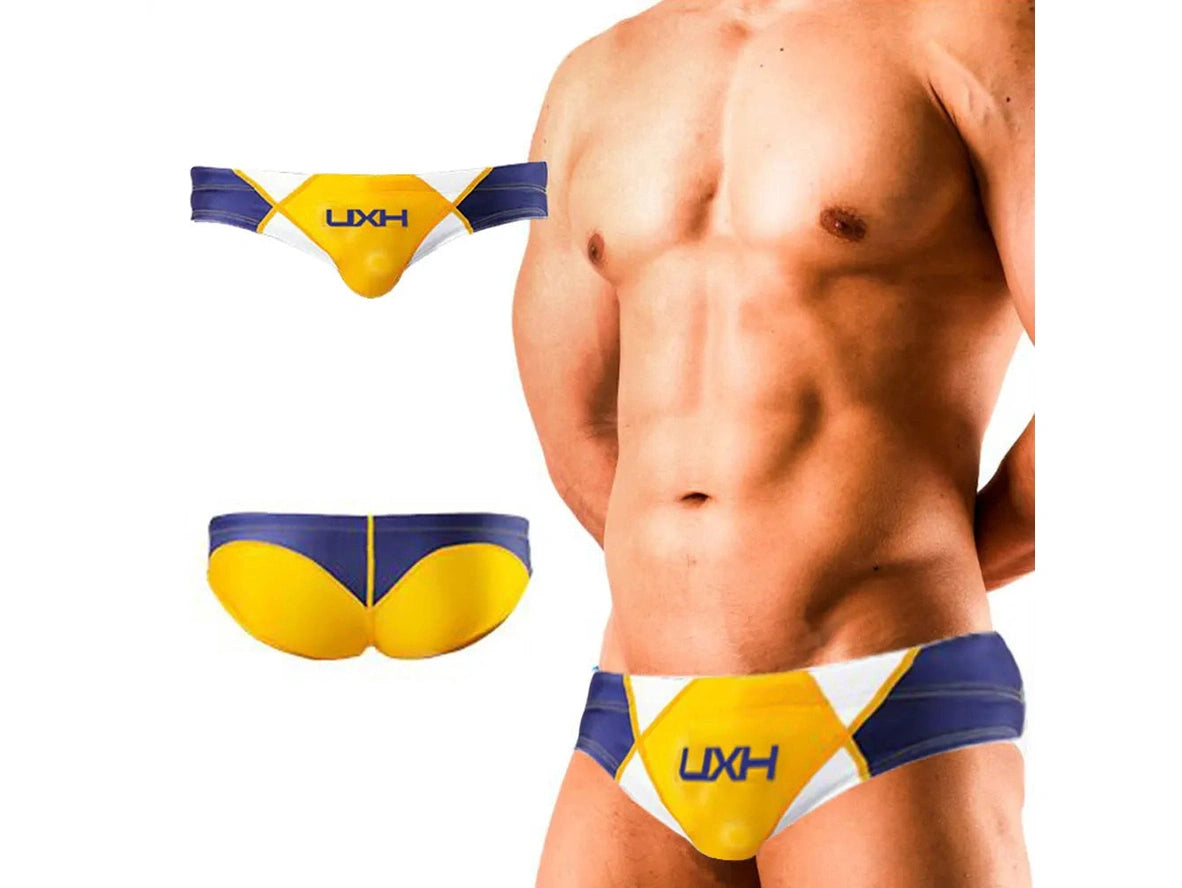 Gay Swim Briefs | UXH Enlarged Cup Padded Swim Briefs