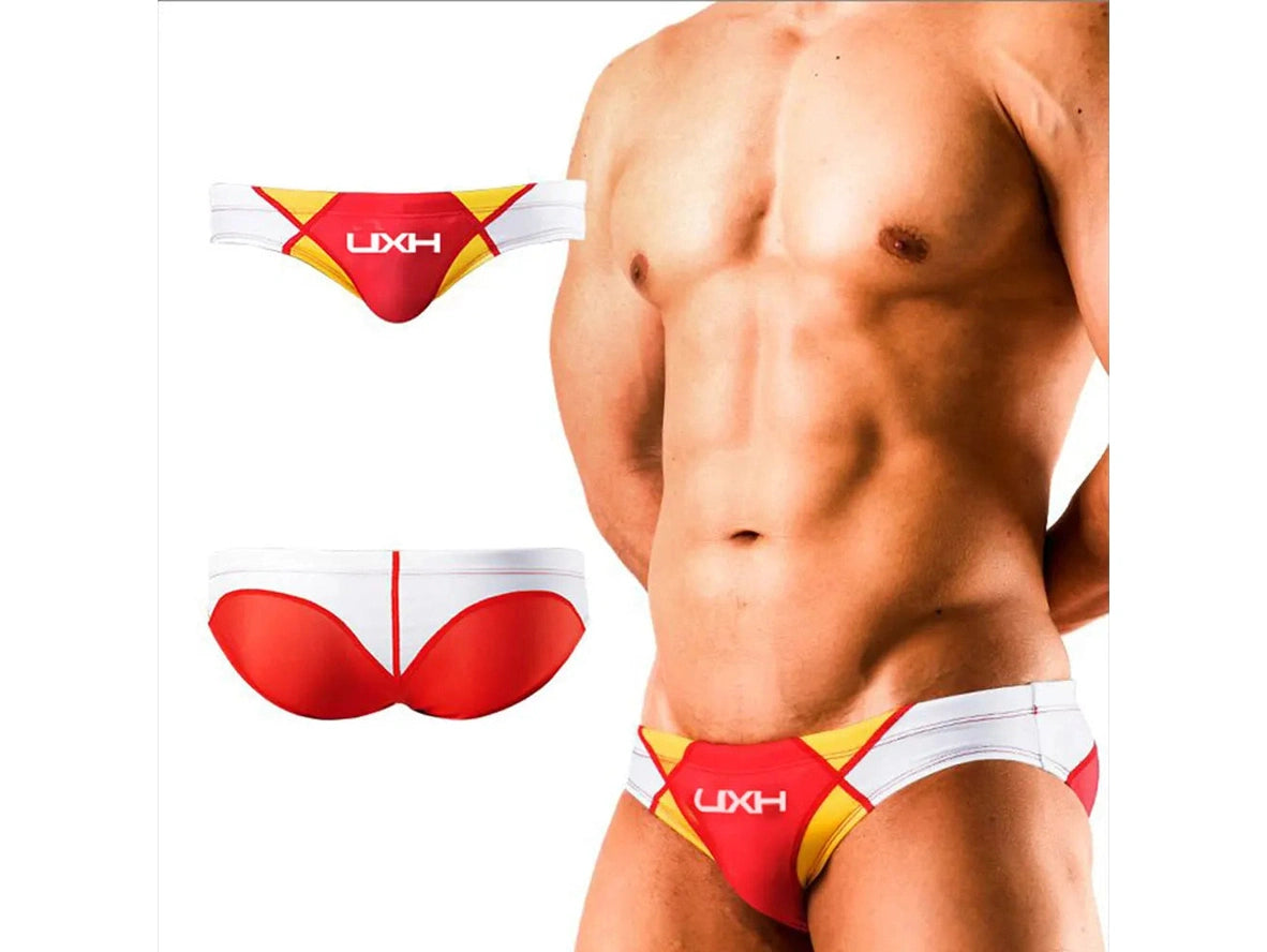 Gay Swim Briefs | UXH Enlarged Cup Padded Swim Briefs