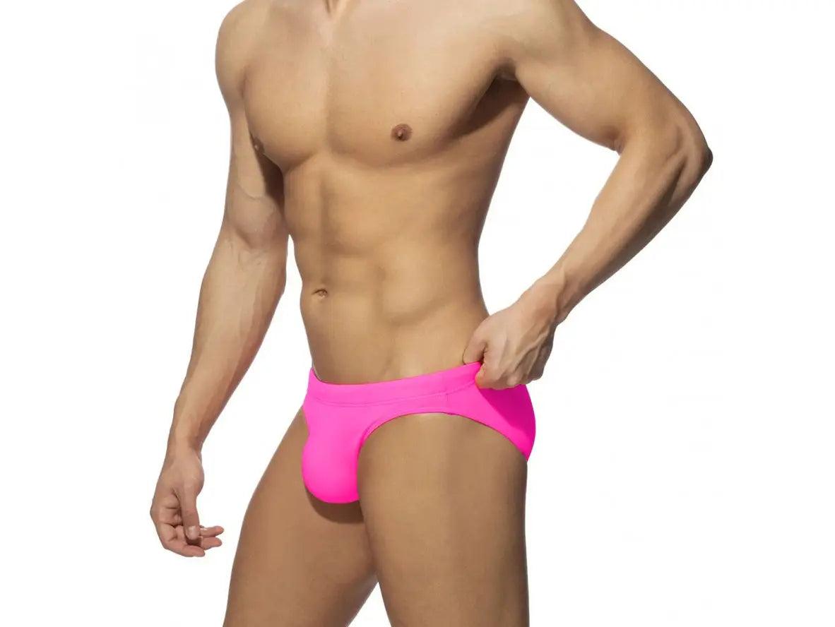 Gay Swim Briefs | UXH Pure Color Pushup Pad Swim Briefs