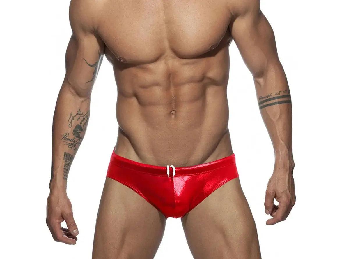 Gay Swim Briefs | UXH Shiny Pushup Pad Swim Briefs