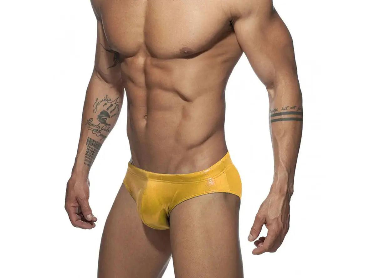 Gay Swim Briefs | UXH Shiny Pushup Pad Swim Briefs