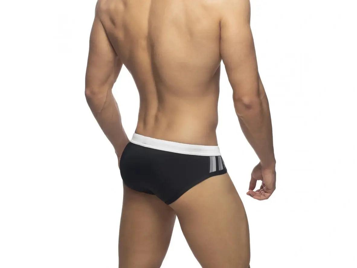 Gay Swim Briefs | UXH Side Striped Swim Briefs