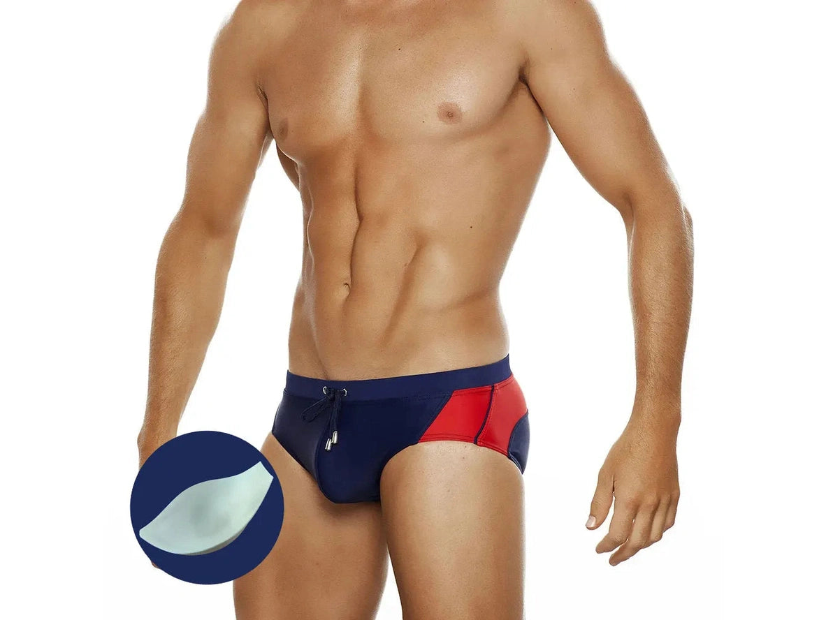 Gay Swim Briefs | UXH Stripe Swim Briefs