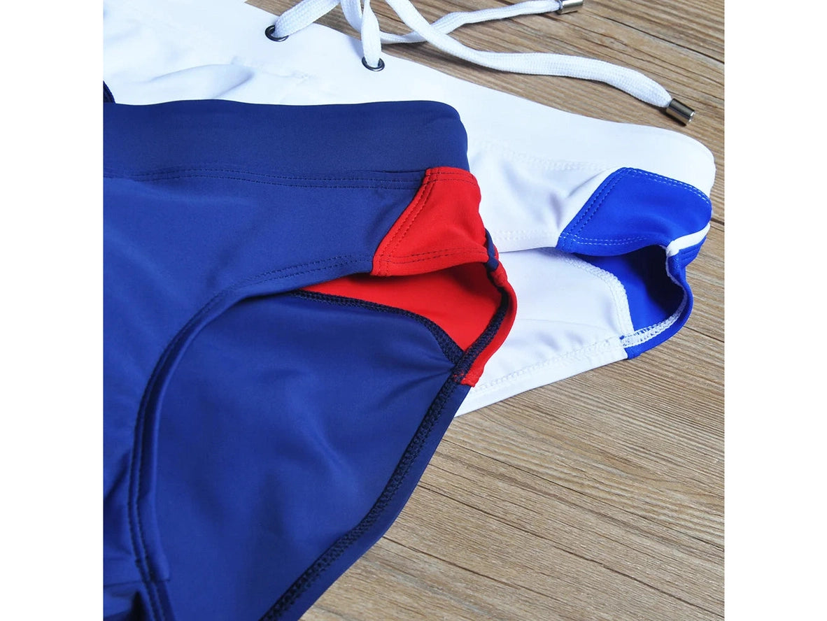 Gay Swim Briefs | UXH Stripe Swim Briefs