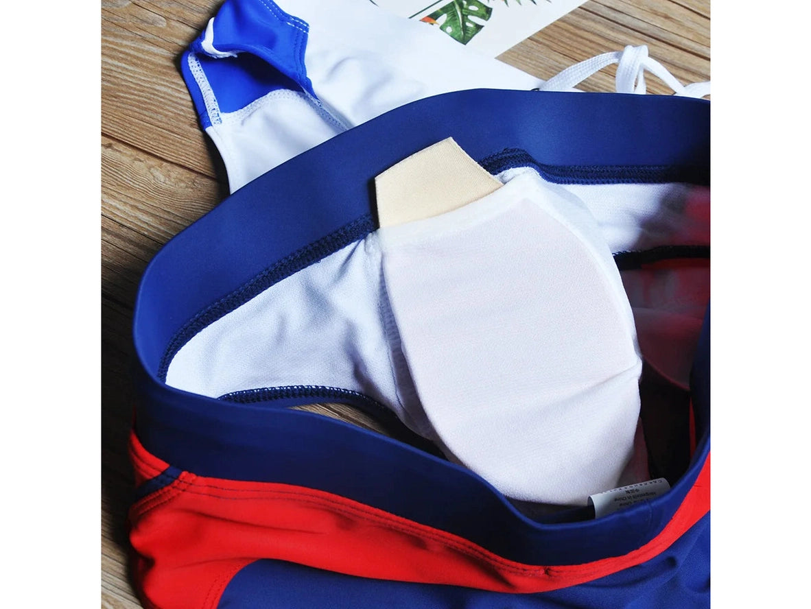 Gay Swim Briefs | UXH Stripe Swim Briefs