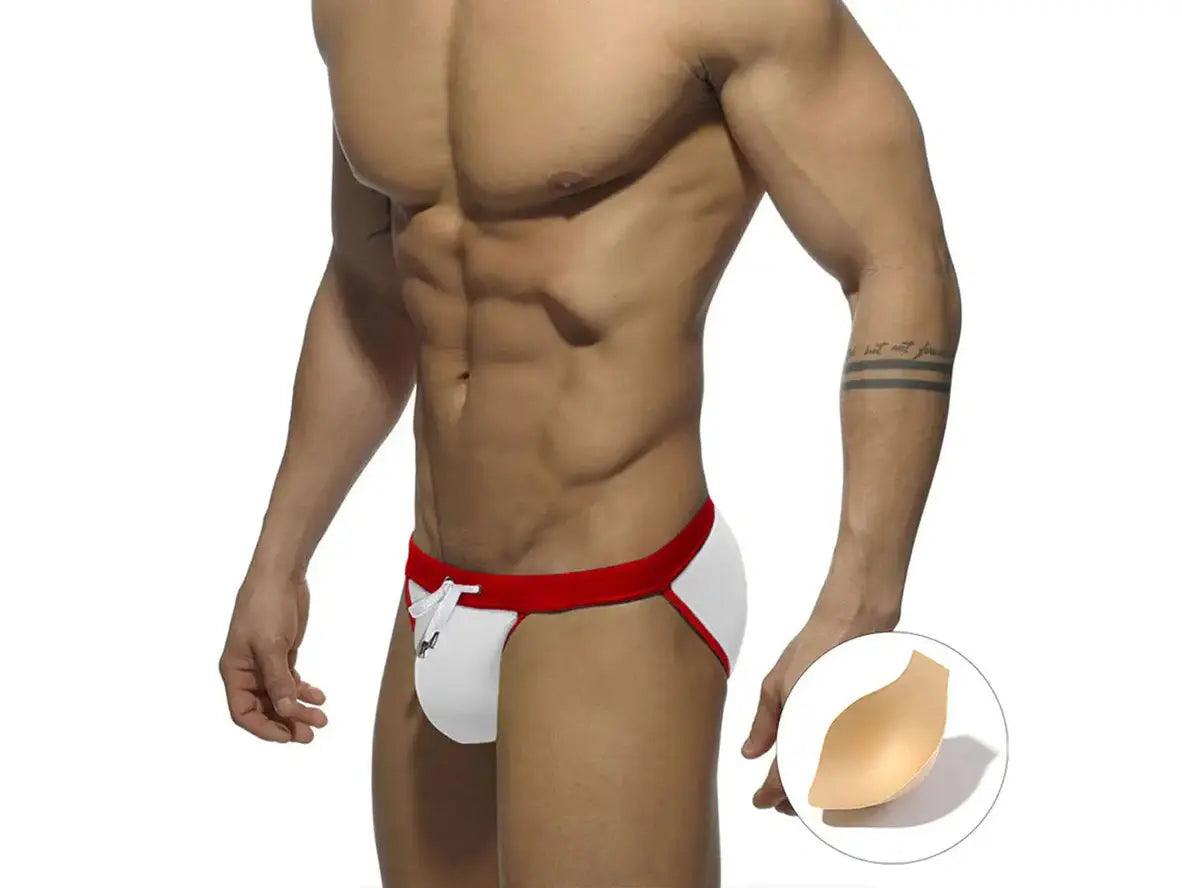 Gay Swim Briefs | UXH Swimwear High Cut Sports Swim Briefs