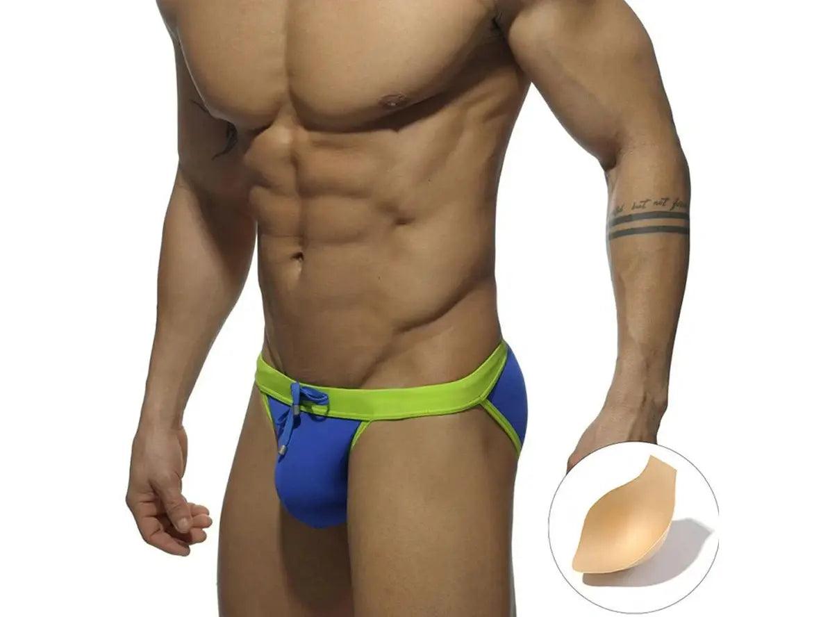 Gay Swim Briefs | UXH Swimwear High Cut Sports Swim Briefs