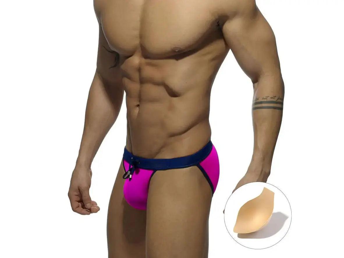 Gay Swim Briefs | UXH Swimwear High Cut Sports Swim Briefs