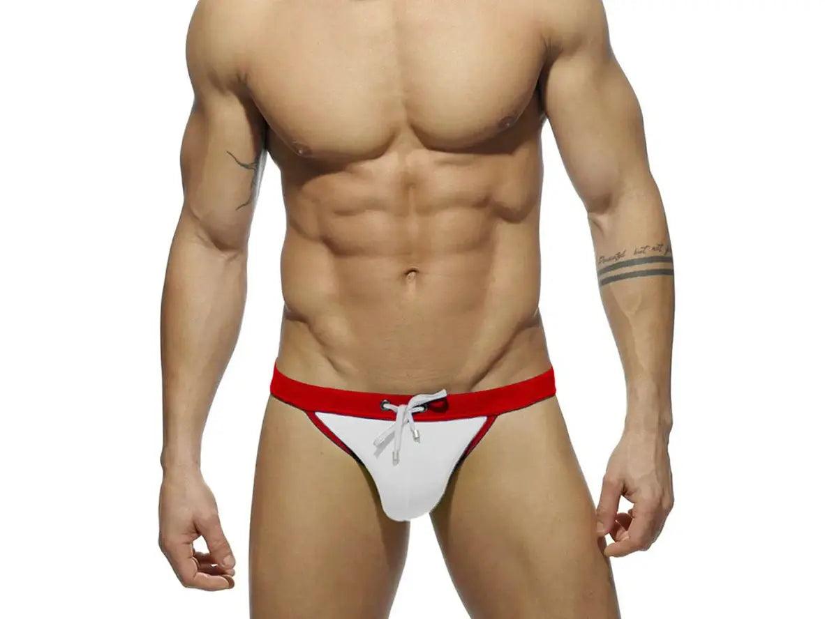 Gay Swim Briefs | UXH Swimwear High Cut Sports Swim Briefs