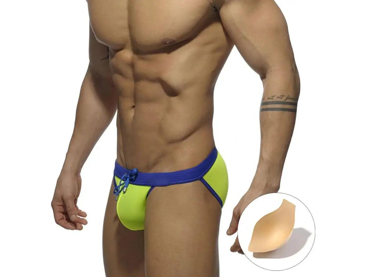 Gay Swim Briefs | UXH Swimwear High Cut Sports Swim Briefs