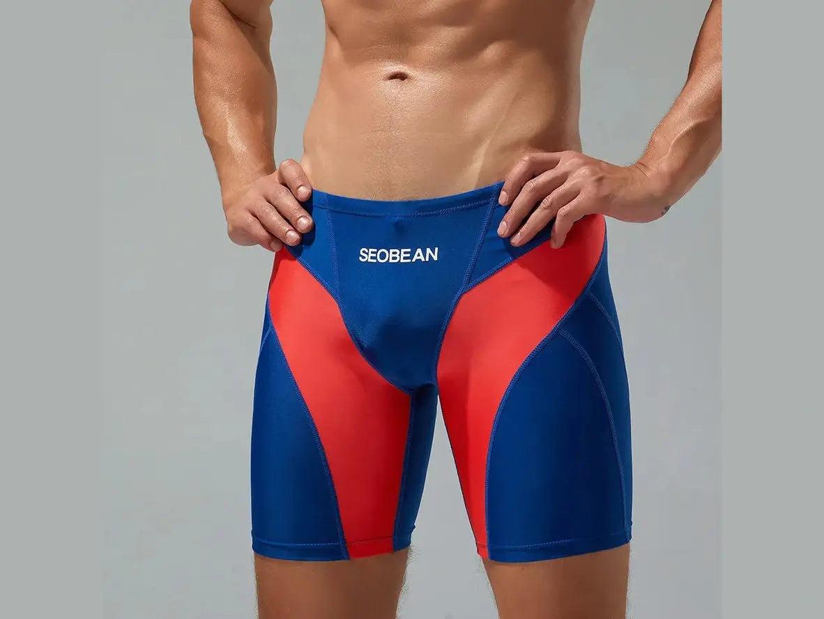 Gay Swim Jammers | SEOBEAN Swimwear Color Block Swim Jammers