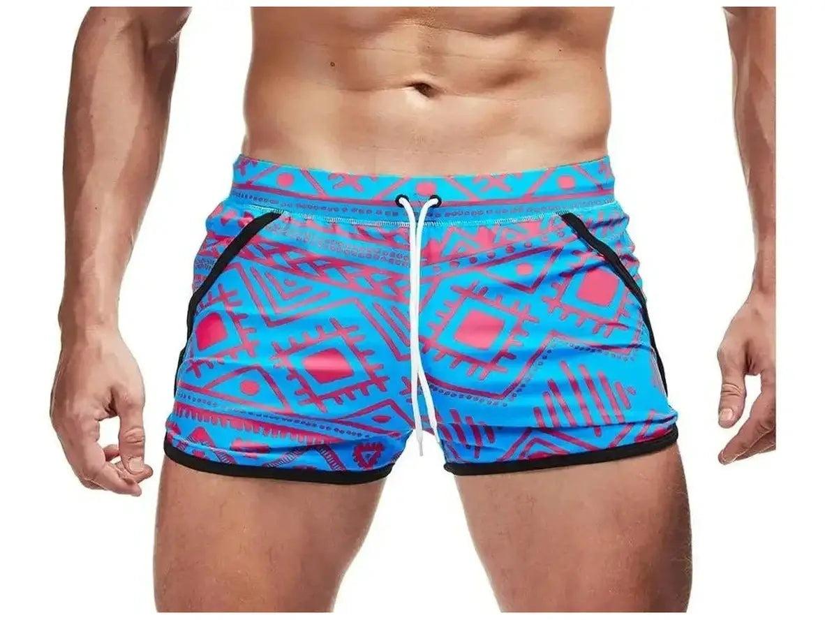 Gay Swim Shorts | AIMPACT 3&quot; Square Cut Side Split Shorts