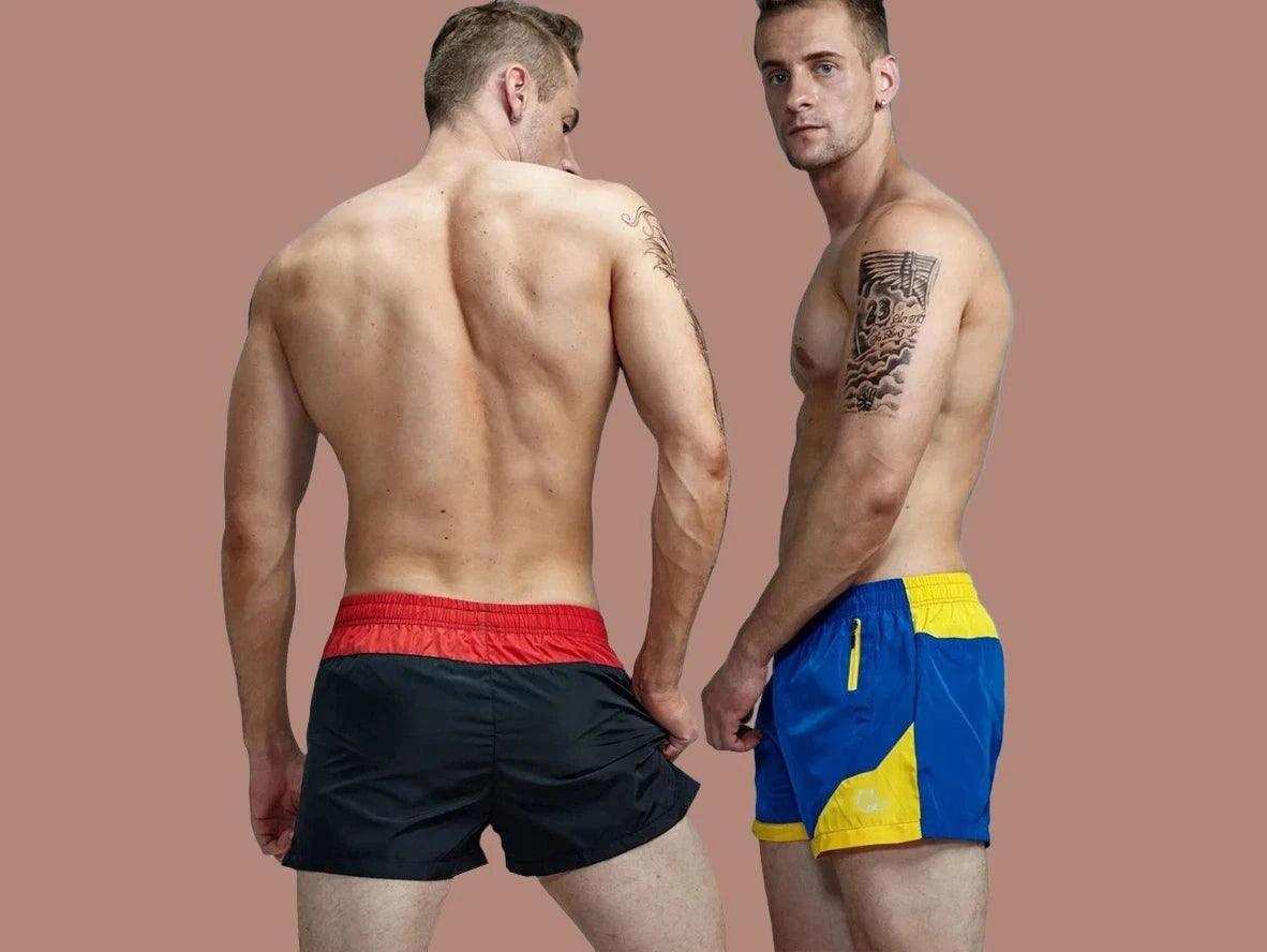 Gay Swim Shorts | AIMPACT Quick Dry Zipper Pocket Lined Swim Shorts