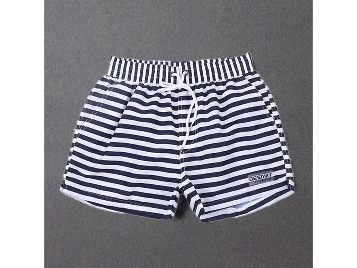 Gay Swim Shorts | DESMIIT Swimwear Lined Stripe Swim Shorts
