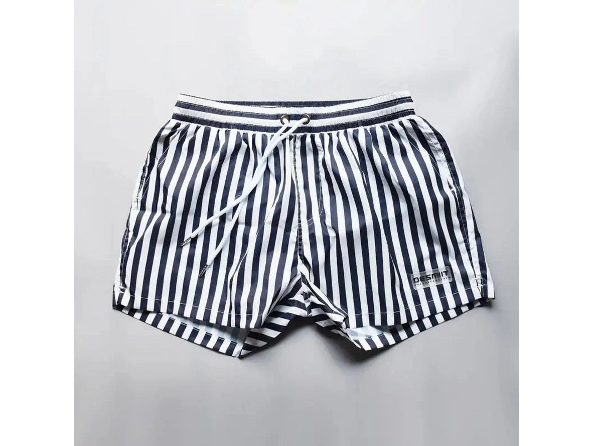 Gay Swim Shorts | DESMIIT Swimwear Lined Stripe Swim Shorts