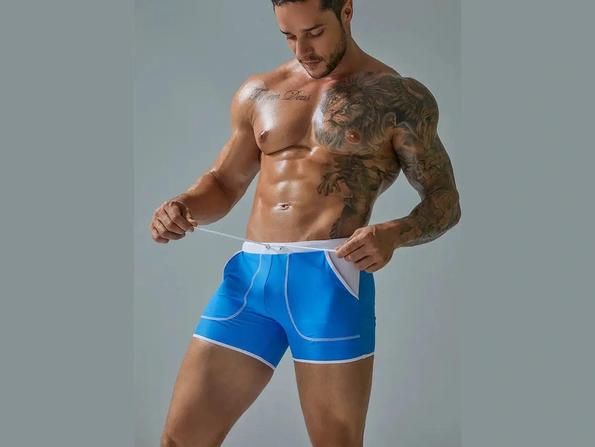 Gay Swim Shorts | HEAVYWOOD Swimwear Pocket Beach Shorts