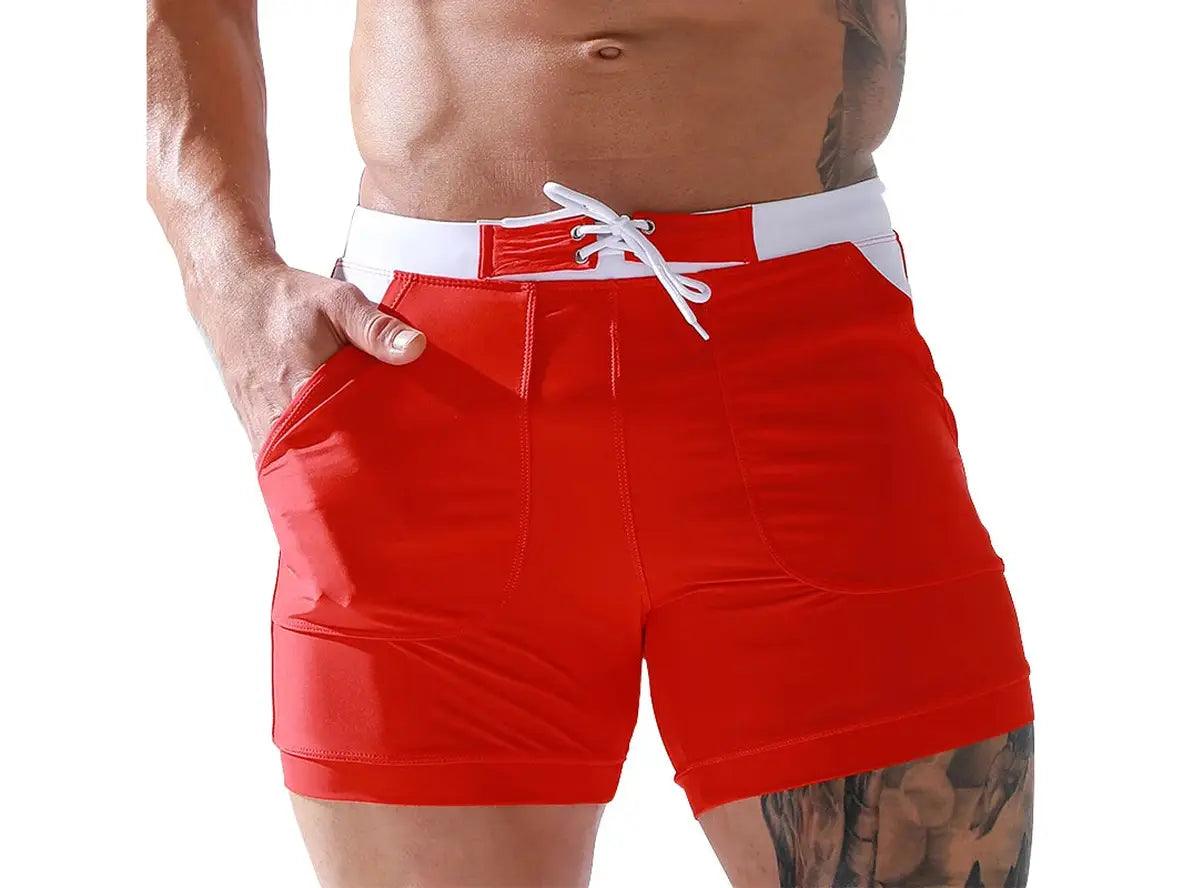 Gay Swim Shorts | HEAVYWOOD Swimwear Pocket Beach Shorts