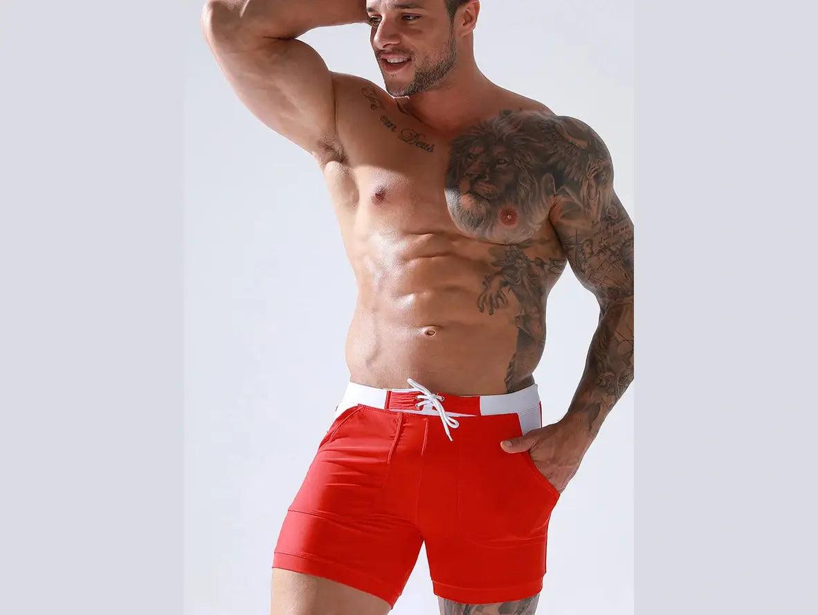 Gay Swim Shorts | HEAVYWOOD Swimwear Pocket Beach Shorts