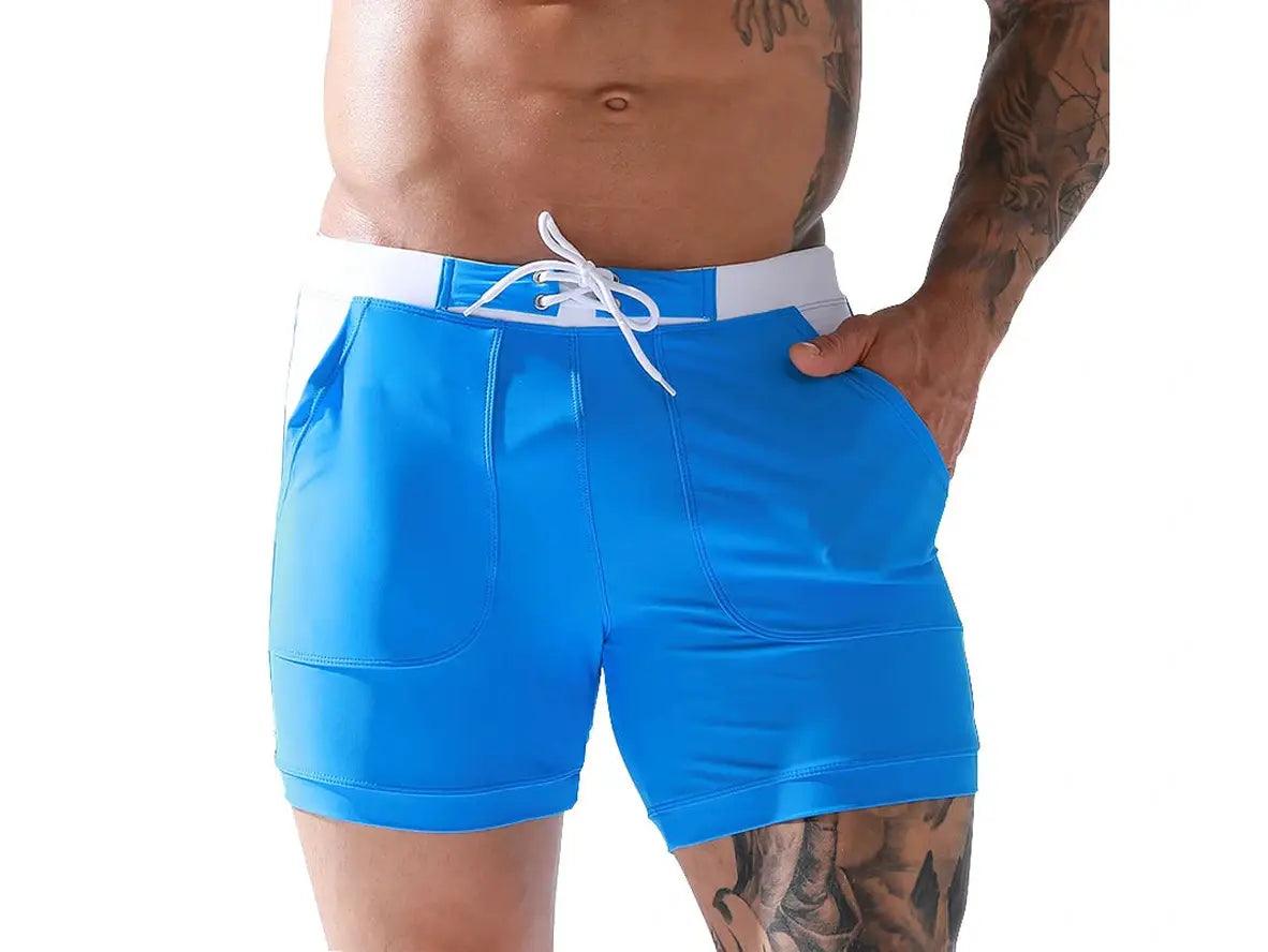 Gay Swim Shorts | HEAVYWOOD Swimwear Pocket Beach Shorts