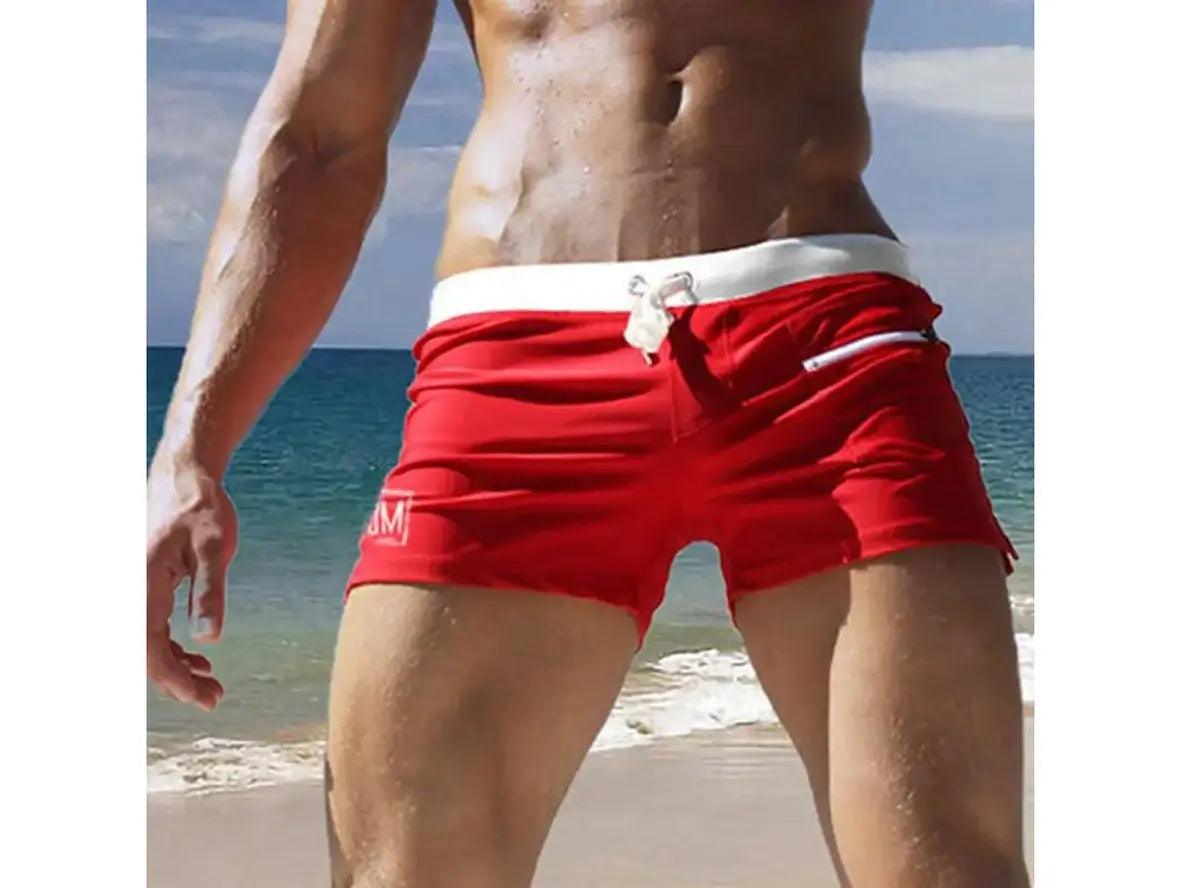Gay Swim Shorts | JOCKMAIL Swimwear Sexy Solid Swim Shorts
