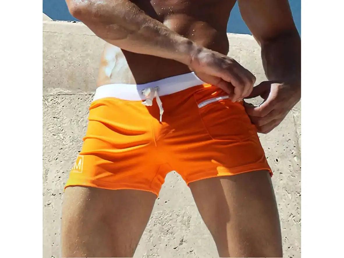 Gay Swim Shorts | JOCKMAIL Swimwear Sexy Solid Swim Shorts