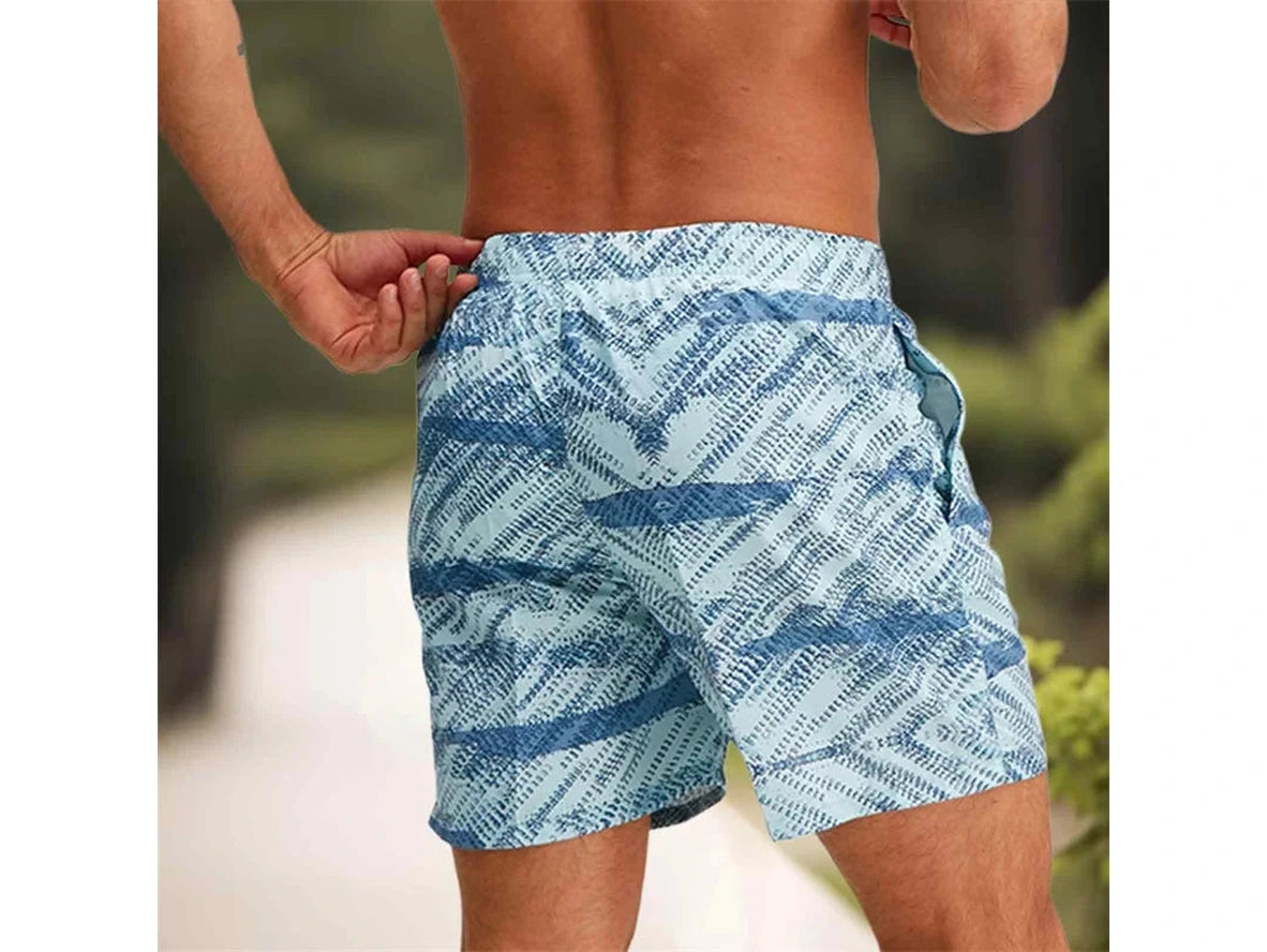 Gay Swim Shorts | Quick Dry Tropical Print Beach Shorts
