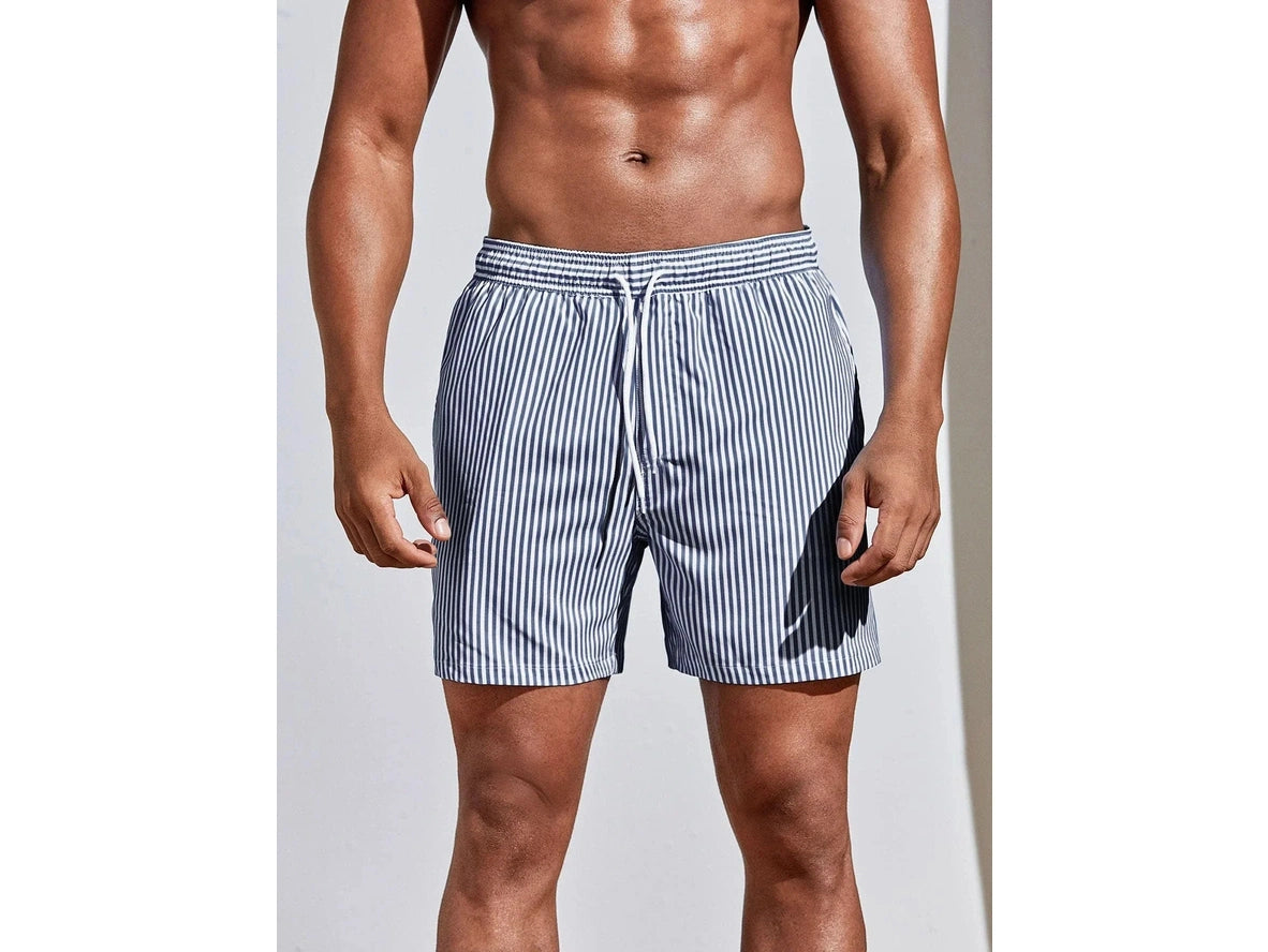 Gay Swim Shorts | Striped Casual Beach Shorts