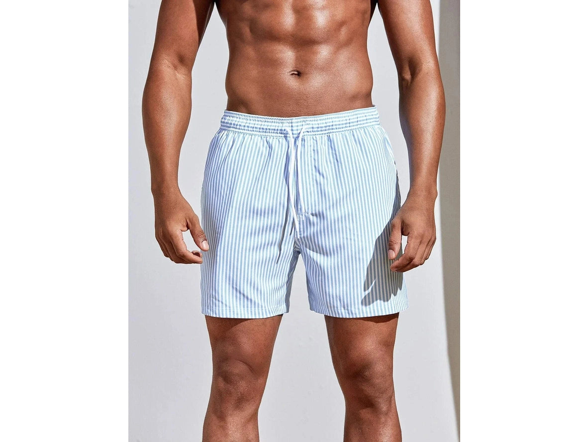 Gay Swim Shorts | Striped Casual Beach Shorts