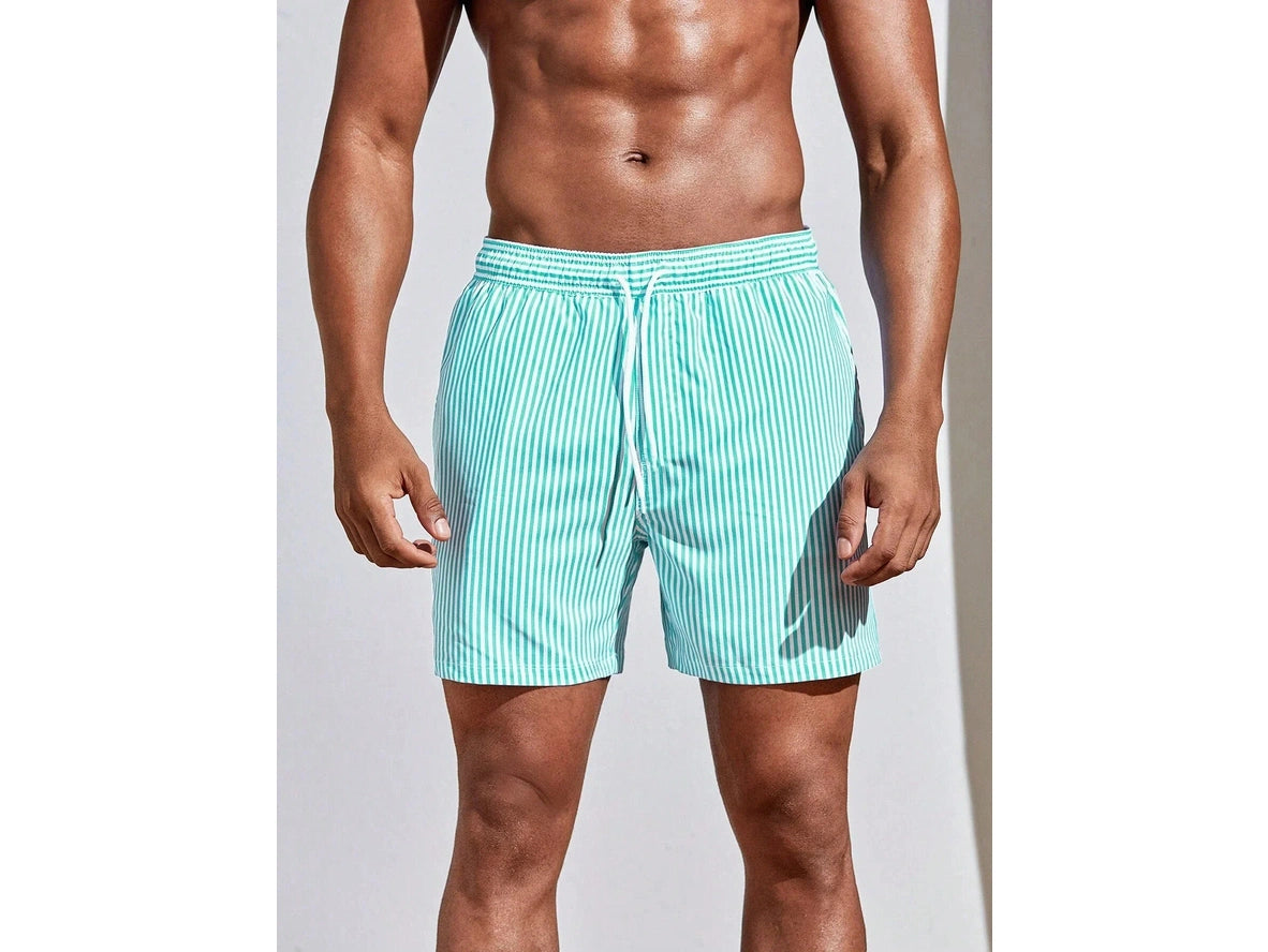 Gay Swim Shorts | Striped Casual Beach Shorts