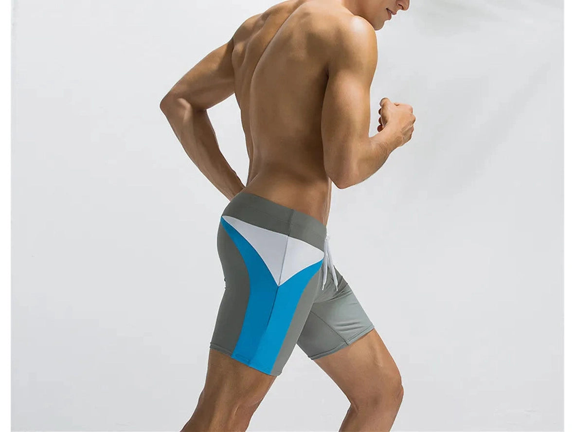 Gay Swim Trunks | Colorblock Tight Swim Jammers