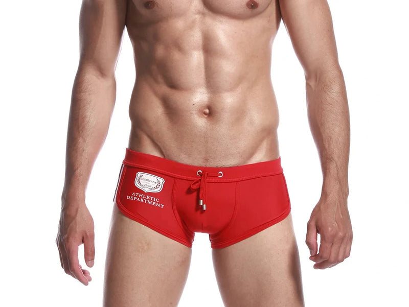 Gay Swim Trunks | Lifeguard Athletic Swim Trunks
