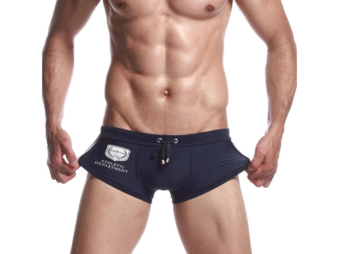 Gay Swim Trunks | Lifeguard Athletic Swim Trunks