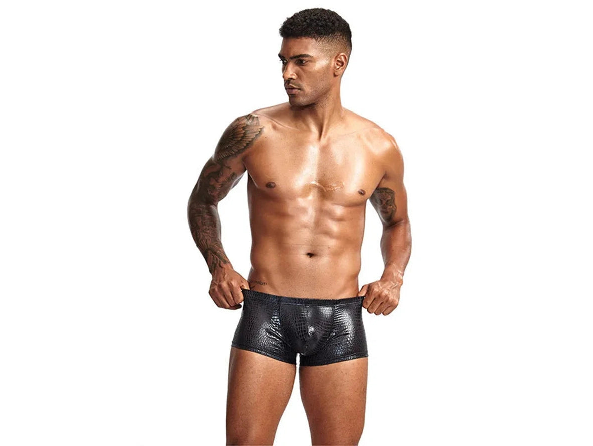 Gay Swim Trunks | Snakeskin Swim Trunks